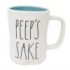 Rae Dunn By Magenta PEEPS SAKE Ceramic LL Coffee Tea Mug With Blue Interior 0 100x100