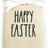 Rae Dunn Spring Easter Hand Towels Set Of 2 Light Beige Embroidered Happy Easter And Bunny Spring Hand Towel Set For Easter Bathroom Home Decor 0 100x100