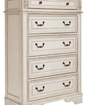 Signature Design By Ashley B743 46 Realyn Chest Of Drawers Chipped White 0 300x360