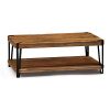 Alaterre Furniture Ryegate Natural Solid Wood With Metal Coffee Table Live Edge 0 100x100