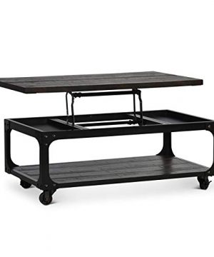 BOWERY HILL Lift Top Coffee Table With Casters In Tobacco 0 300x360