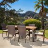 Christopher Knight Home Castlelake 7 Piece Outdoor Dining Set With Cushions Perfect For Patio In Brown 0 100x100