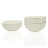 Country CerealCoupe Bowl 725 30oz Set4 Ivory Floral Formal Modern Contemporary Round Stoneware 4 Piece Dishwasher Safe Microwave 0 100x100
