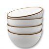 Mora Ceramic Bowls For Kitchen 28oz Bowl Set Of 4 For Cereal Salad Pasta Soup Dessert Serving Etc Dishwasher Microwave And Oven Safe For Breakfast Lunch And Dinner Vanilla White 0 100x100