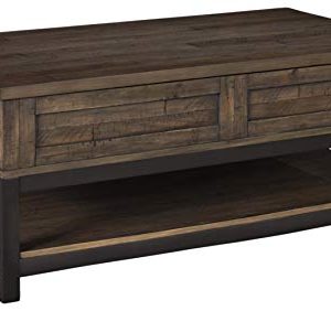 Signature Design By Ashley Johurst Rect Lift Top Cocktail Table Grayish Brown 0 300x282