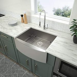 Logmey 24 Inch Farmhouse Sink Single Bowl Stainless Steel Kitchen Sink ...