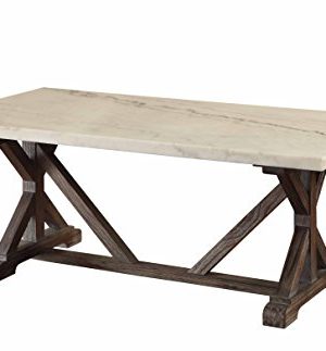 ACME Furniture Romina Coffee Table WhiteWeathered Espresso 0 300x323
