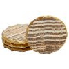 Aragonite Crystal Geode Coasters For Drinks Gold Edge Trim 4 In 4 Pack 0 100x100