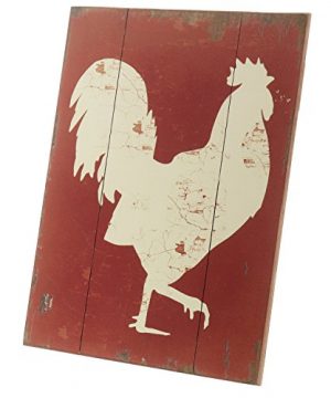 Barnyard Designs White Rooster Cockerel Retro Vintage Wood Plaque Bar Sign Country Home Decor 1575 X 1175 0 1 300x360