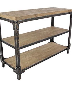 Deco 79 4834 Wood Console Table 48 X 34 BlackBrown 0 0 300x360