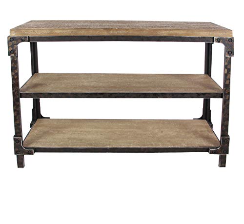 Deco 79 4834 Wood Console Table 48 X 34 BlackBrown 0