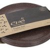 EVO Sustainable Goods 8 Plate Set Of Four Dark Brown 0 100x100