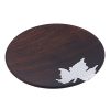 GUAngqi Wood Tea Tray Wooden Round Tea Cup Tray Coffee Saucer Snack Dish Tableware Display PlateMaple Leaf 0 100x100