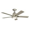 Kichler 300052NI Colerne 52 Ceiling Fan With LED Lights And Wall Control Brushed Nickel 0 100x100