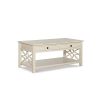 Linon Luster Wood Coffee Table In Antique White 0 100x100
