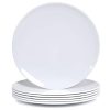 Melamine Dinner Plates 6pcs 10inch Dinnerware Dishes Set For Indoor And Outdoor Use Break Resistant White 0 100x100