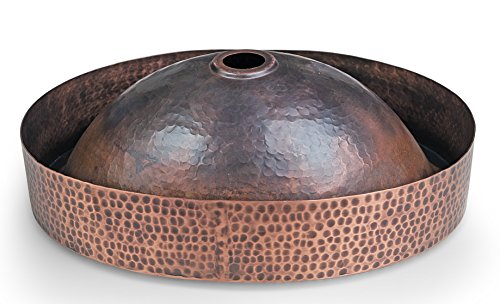 Monarch Pure Copper Hand Hammered Skirted Sink 17 Inches Drop In Or Vessel 0 4
