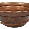 Natural Fired 15 Round Copper Vessel BUCKET Bath Sink By SimplyCopper 0 100x100