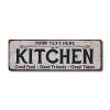 Personalized Kitchen Sign Home Decor Eat Vintage Decorations Name Signs Moms Wall Art Rustic Tin Farmhouse Pantry Cocina Retro Coffee Gift 8 X 24 Matte Finish Metal 108240039001 0 100x100