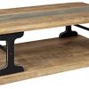 Signature Design By Ashley Calkosa Cocktail Table With Shelf Brown 0 100x100