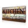 Smarten Arts Farmhouse Kitchen Signs Wall Decor Funny Kitchen Wall Art Kitchen Is The Heart Of The Home Sunflower Themed Printed Large Wood Signs Kitchen Wall Decor Home Decorations 16 X 8 0 100x100