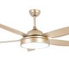 Tropicalfan Ceiling Fan Chandelier With LED Light And 5 Blades Remote Control For Home Decoration Living Room Bedroom 52 Inch Champagne 0 100x100
