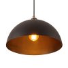 137Farmhouse Dome Pendant Light Retro Hanging Light Fixture With Black Painted Finish Vintage Metal Ceiling Lamp Fixture For Kitchen Island Living Room Bedroom Living Room 0 100x100