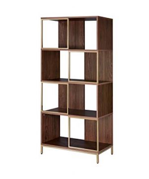 Acme Furniture Diwan Bookshelf Walnut Champagne 0 300x360