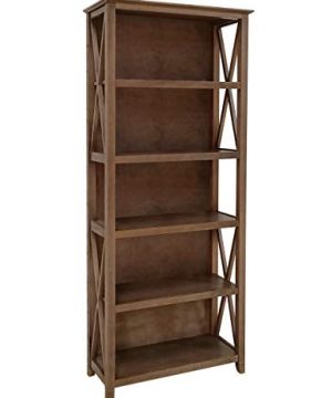 Amazon Brand Stone Beam 5 Shelf Bookcase 75H Weathered Oak Finish 0 300x360