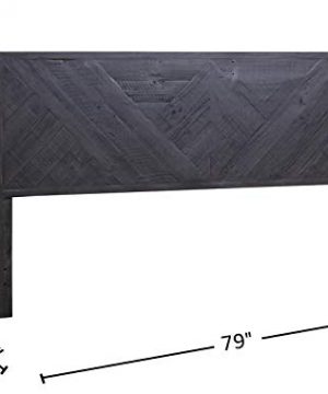 Amazon Brand Stone Beam Modern Farmhouse Solid Wood Headboard King 79W Charcoal Gray 0 2 300x360