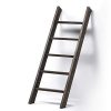 BOUDAC 54 Blanket Ladder Extra Thick Wall Leaning Towel Ladder Rack Rustic Wood 45 Brown 0 100x100