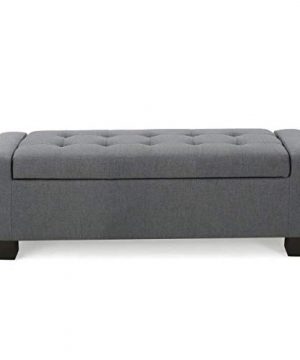 Christopher Knight Home Guernsey Fabric Storage Ottoman Charcoal 0 300x360