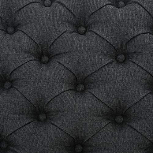 Christopher Knight Home Hikaru Fabric Storage Ottoman Dark Grey 0 4