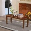 Dudley Dining Bench With Wood Seat In Mahogany Finish 0 100x100