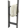 FixtureDisplays 3 Foot Rustic Farmhouse Blanket Ladder Wall Leaning Decorative Wood Ladder Ladder Style Pine Wood Blanket Rack Easy Assembly Required 12 Wide 18816 3FT 2D 0 100x100