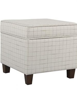 HomePop Square Storage Ottoman With Lift Off Lid Natural Windowpane 0 300x360