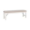 Powell Turino Wood Bench In Distressed White 0 100x100