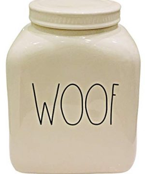 Rae Dunn Artisan Collection By Magenta Large Woof Canister Treats Jar 0 300x360