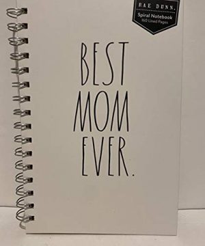Rae Dunn BEST MOM EVER Notebook 160 Lined Pages 9 X 6 Inch 0 300x360