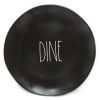Rae Dunn By Magenta DINE Black Ceramic LL 11 Inch Dinner Plate With White Letters 0 100x100