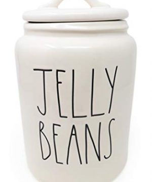 Rae Dunn By Magenta JELLY BEANS Ceramic LL Large Size 95 Inch Canister 2020 Limited Edition 0 300x360