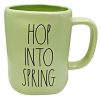 Rae Dunn HOP INTO SPRING Easter Mug GREEN Ceramic 0 100x100
