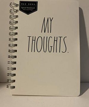 Rae Dunn MY THOUGHTS Spiral Notebook 160 Lined Pages 9 X 55 0 300x360
