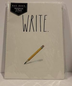 Rae Dunn WRITE EXPLORE Notebook 2 Pack 10 X 7 80 Pages Each 0 300x360