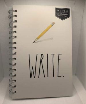 Rae Dunn WRITE Spiral Notebook 160 Lined Pages Small 9 X 6 0 300x360