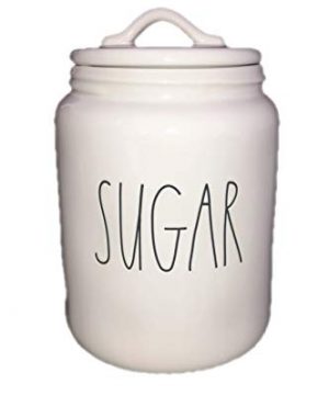 Rae Dunn XL Sugar Canister Ceramic LL Long Letter 0 300x360