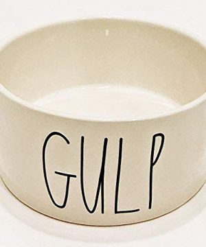 Rae Dunn By Magenta Ceramic 6 Diameter Dog Feeding Bowl Gulp 0 300x360
