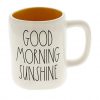Rae Dunn By Magenta GOOD MORNING SUNSHINE Ceramic LL Coffee Mug Yellow Interior 0 100x100