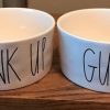 Rae Dunn By Magenta GULP And DRINK UP Large Pet Bowl Set 0 100x100