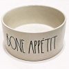 Rae Dunn By Magenta Large Ceramic DogPet Bowl Inscribed Bone Appetit 6 Diameter 0 100x100